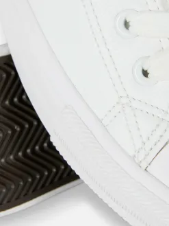 Baskets Basses En Simili Cuir