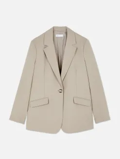 Blazer à Boutonnage Simple à Coordonner