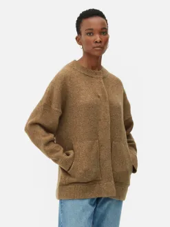 Blouson Bomber Tricoté Oversize