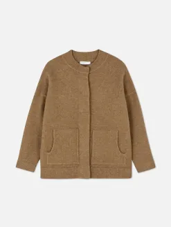 Blouson Bomber Tricoté Oversize