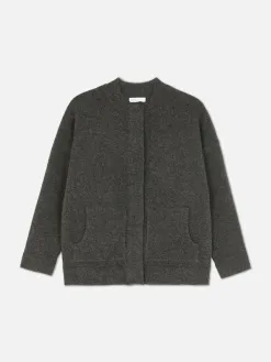 Blouson Bomber Tricoté Oversize