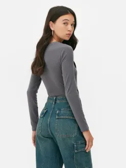Body Côtelé Doux Au Toucher