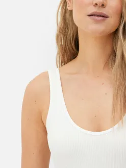 Body Côtelé Sans Coutures à Décolleté