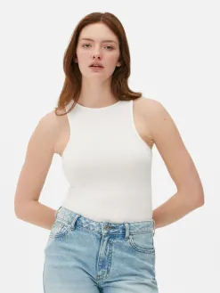 Body Sans Manches à Col Nageur