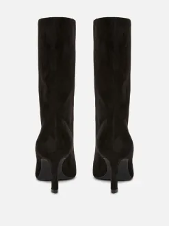 Bottes à Talons Aiguilles En Suédine