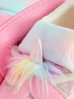 Chaussons à Semelle Concave Et Motif Licorne