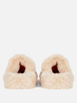 Chaussons Duveteux à Double Bride