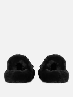 Chaussons Duveteux à Double Bride