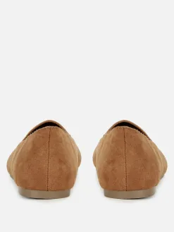 Chaussons-ballerines En Suédine