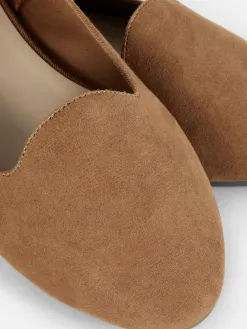 Chaussons-ballerines En Suédine