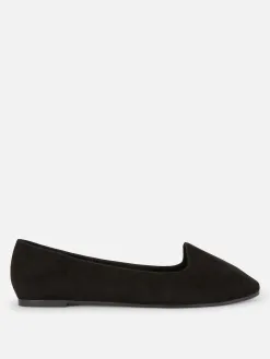 Chaussons-ballerines En Suédine