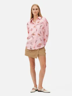 Chemise Boutonnée Graphique à Coordonner