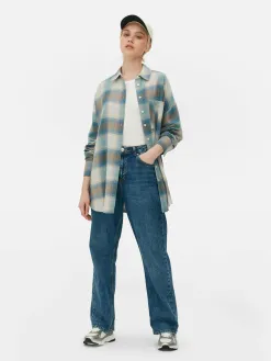 Chemise Coupe Boyfriend à Carreaux