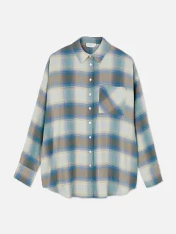Chemise Coupe Boyfriend à Carreaux