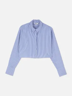 Chemise Courte à Rayures Rita Ora