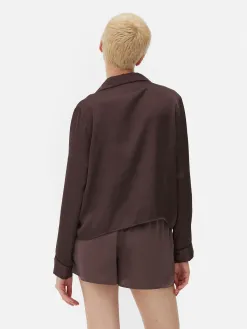 Chemise De Pyjama En Satin