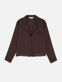 Chemise De Pyjama En Satin