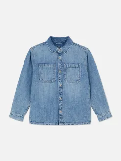 Chemise En Jean à Manches Longues