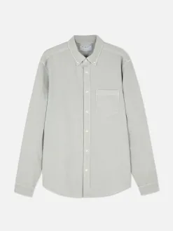 Chemise En Sergé De Coton à Manches Longues