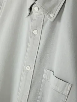 Chemise En Sergé De Coton à Manches Longues