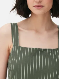 Combinaison Rayée Sans Manches