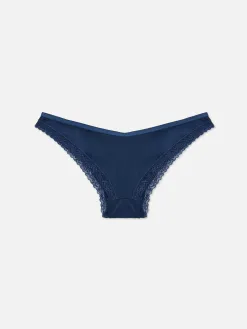 Culotte Brésilienne à Liseré En Dentelle