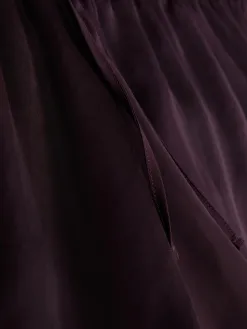 Culotte Légère En Satin Avec Finitions En Dentelle