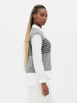 Débardeur Chemise 2-en-1 Superposé