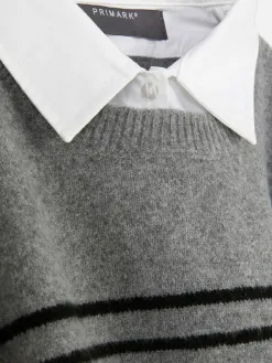 Débardeur Chemise 2-en-1 Superposé
