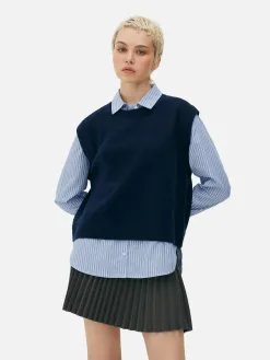Débardeur Chemise 2-en-1 Superposé