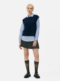 Débardeur Chemise 2-en-1 Superposé