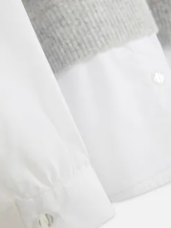 Débardeur Chemise 2-en-1 Superposé
