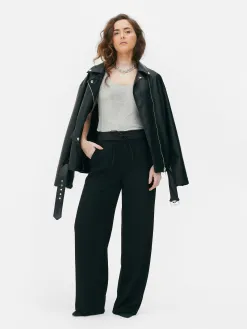 Débardeur Décolleté En Tissu Stretch