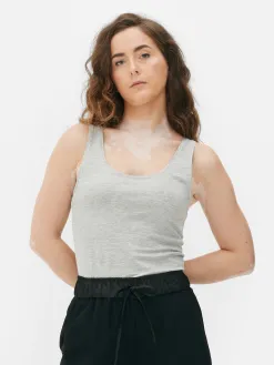 Débardeur Décolleté En Tissu Stretch