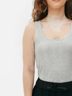 Débardeur Décolleté En Tissu Stretch