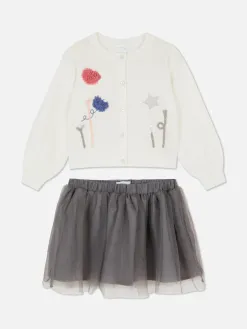 Ensemble Gilet Tricoté Et Tutu