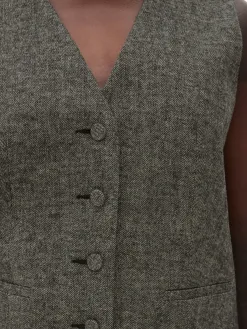 Gilet Avec Chevrons à Boutonnage Simple Rita Ora