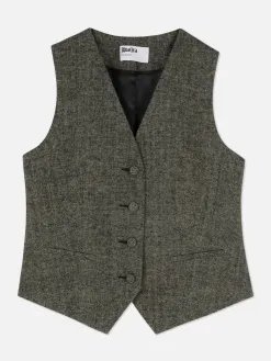 Gilet Avec Chevrons à Boutonnage Simple Rita Ora