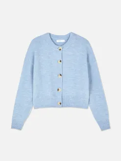 Gilet Boutonné à Col Ras-du-cou