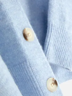 Gilet Boutonné à Col Ras-du-cou