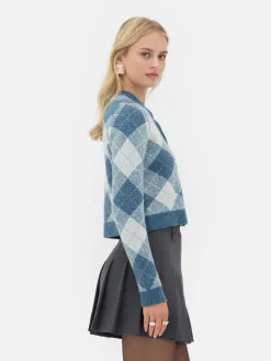 Gilet En Maille à Losanges à Coordonner Rita Ora