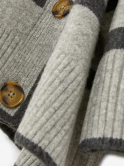 Gilet Long à Rayures