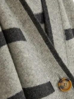 Gilet Long à Rayures