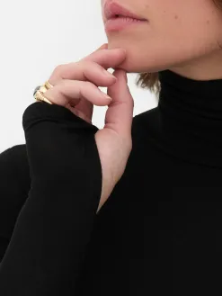 Haut à Manches Longues Et Col Roulé Rita Ora