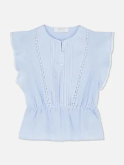 Haut Sans Manches En Broderie Anglaise