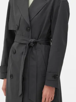 Imperméable à Double Boutonnage Et Ceinture