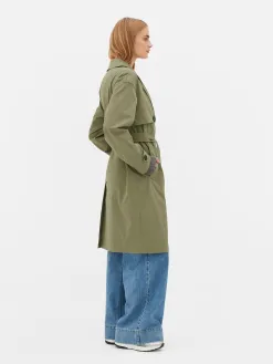 Imperméable à Double Boutonnage Et Ceinture