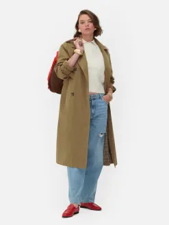 Imperméable Croisé à Capuche Rita Ora