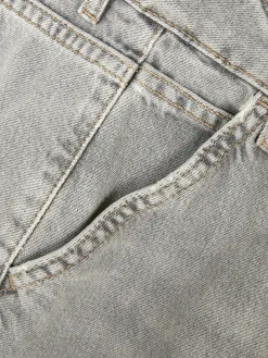 Jean Denim Ample à Effet Vieilli