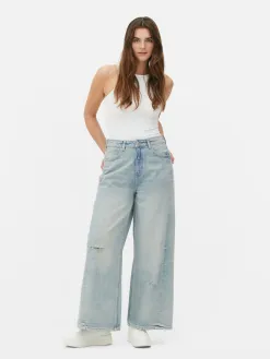 Jean Skater Effet Légèrement Vieilli